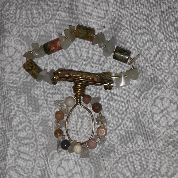 🐸Semi Precious Stone Mushroom Pi - Picture 2 of 3